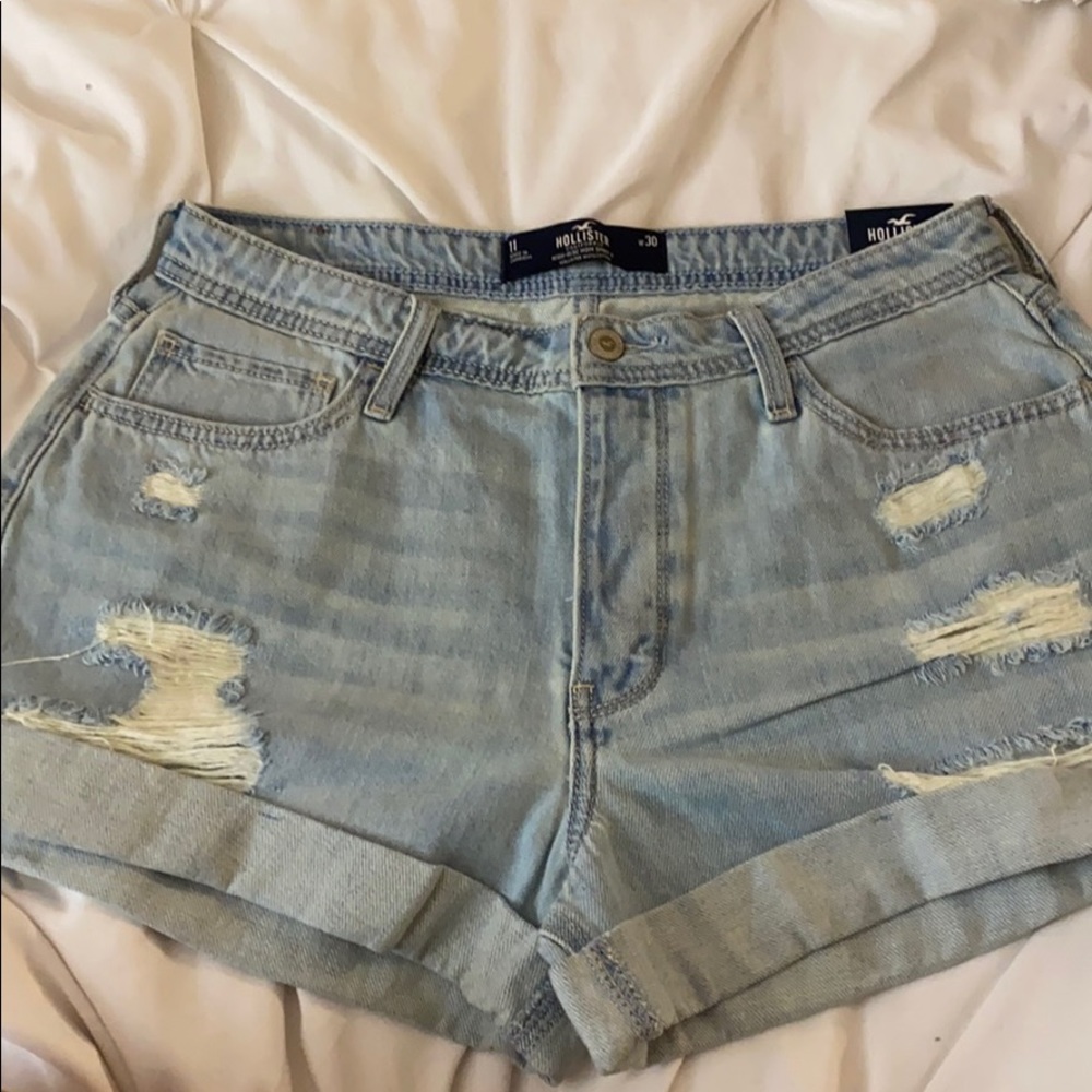 Hollister high waisted ripped shorts